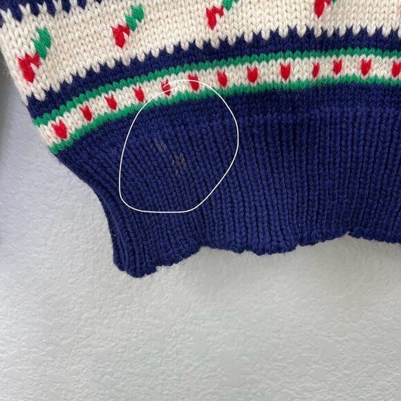 VTG Marceau Sports Minnetonka Minnesota Wool Knit Pullover Sweater Womens Small - Picture 4 of 5